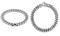 Macy's Men's Cuban Link (10mm) 8 1/2" Chain Bracelet in Stainless Steel